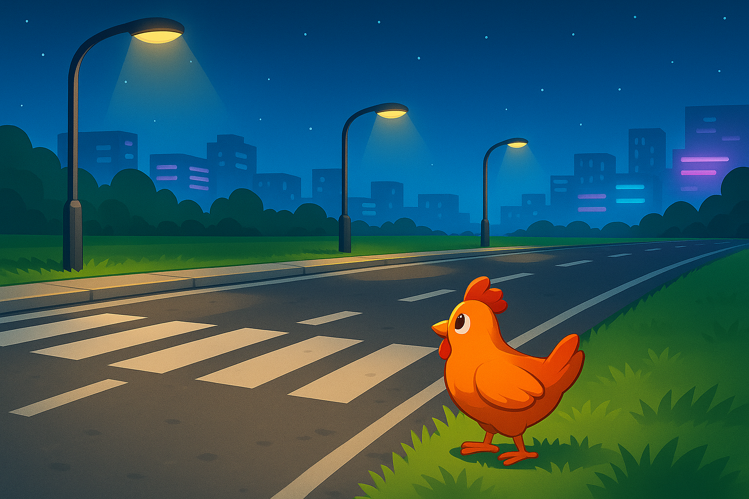 Night road background